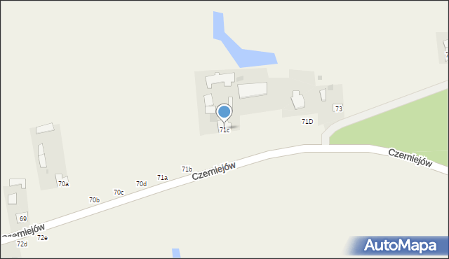 Czerniejów, Czerniejów, 71c, mapa Czerniejów