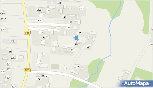 Czerniejów, Czerniejów, 133, mapa Czerniejów