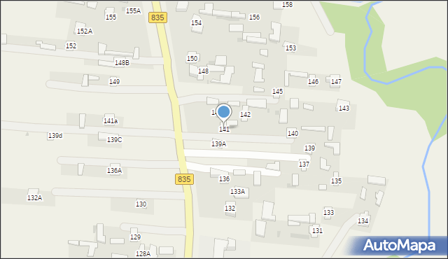 Czerniejów, Czerniejów, 141, mapa Czerniejów