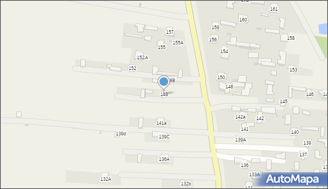 Czerniejów, Czerniejów, 149, mapa Czerniejów