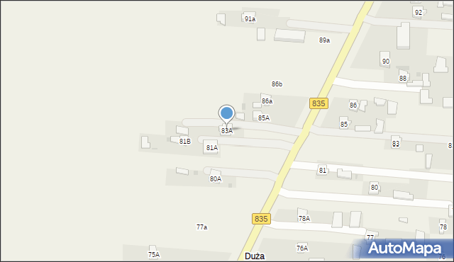 Czerniejów, Czerniejów, 83A, mapa Czerniejów