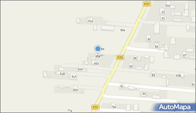 Czerniejów, Czerniejów, 86a, mapa Czerniejów