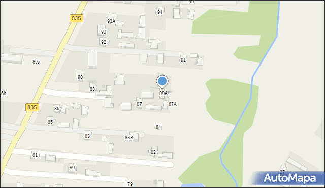 Czerniejów, Czerniejów, 88A, mapa Czerniejów