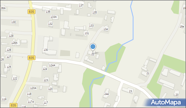 Czerniejów-Kolonia, Czerniejów-Kolonia, 22, mapa Czerniejów-Kolonia