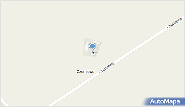 Czerniewo, Czerniewo, 28, mapa Czerniewo