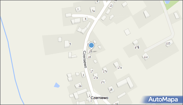 Czerniewo, Czerniewo, 15a, mapa Czerniewo