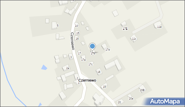 Czerniewo, Czerniewo, 17b, mapa Czerniewo