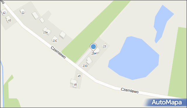 Czerniewo, Czerniewo, 23H, mapa Czerniewo