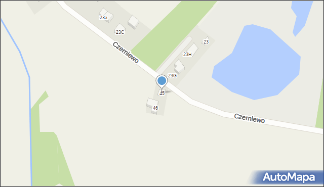 Czerniewo, Czerniewo, 45, mapa Czerniewo