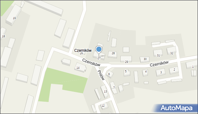 Czerników, Czerników, 27, mapa Czerników