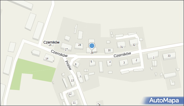 Czerników, Czerników, 29, mapa Czerników