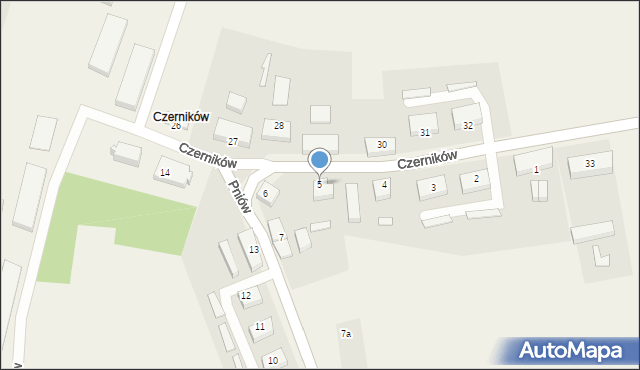 Czerników, Czerników, 5, mapa Czerników