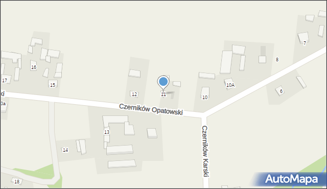 Czerników Opatowski, Czerników Opatowski, 11, mapa Czerników Opatowski