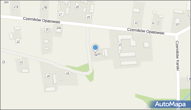 Czerników Opatowski, Czerników Opatowski, 14, mapa Czerników Opatowski