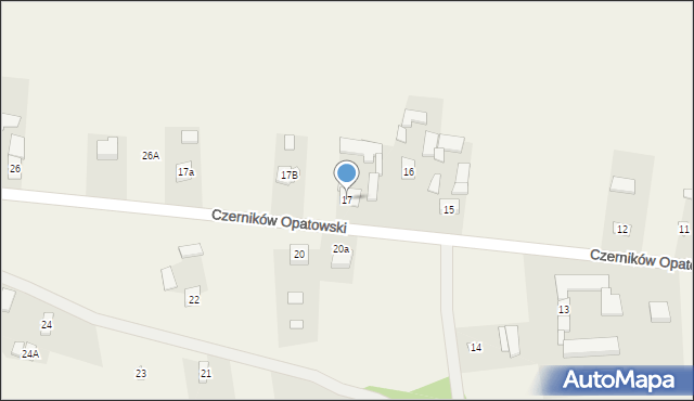 Czerników Opatowski, Czerników Opatowski, 17, mapa Czerników Opatowski