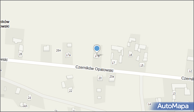 Czerników Opatowski, Czerników Opatowski, 17B, mapa Czerników Opatowski