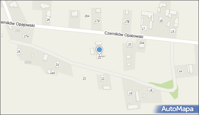 Czerników Opatowski, Czerników Opatowski, 22, mapa Czerników Opatowski