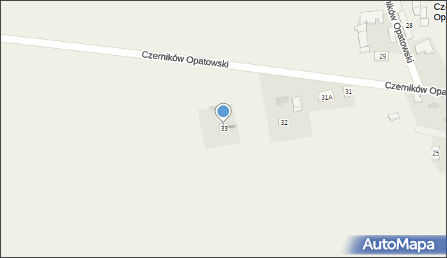 Czerników Opatowski, Czerników Opatowski, 33, mapa Czerników Opatowski