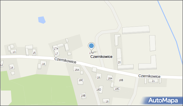 Czernikowice, Czernikowice, 17d, mapa Czernikowice