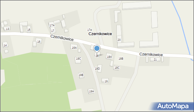 Czernikowice, Czernikowice, 18, mapa Czernikowice