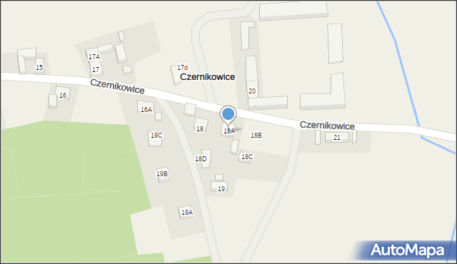 Czernikowice, Czernikowice, 18A, mapa Czernikowice