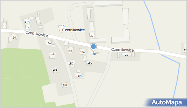 Czernikowice, Czernikowice, 18B, mapa Czernikowice