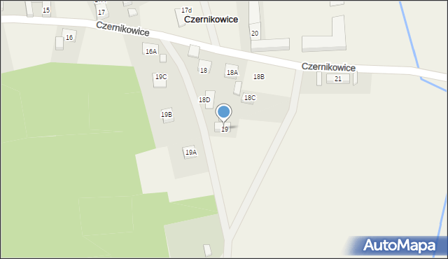 Czernikowice, Czernikowice, 19, mapa Czernikowice