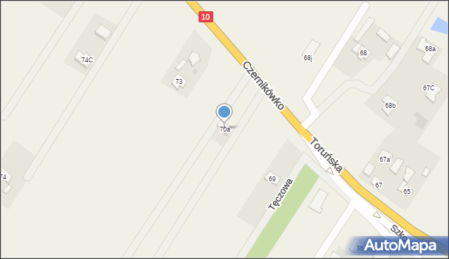 Czernikówko, Czernikówko, 70a, mapa Czernikówko