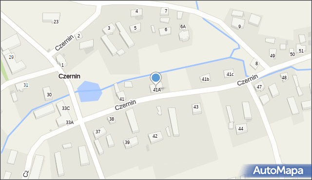 Czernin, Czernin, 41A, mapa Czernin