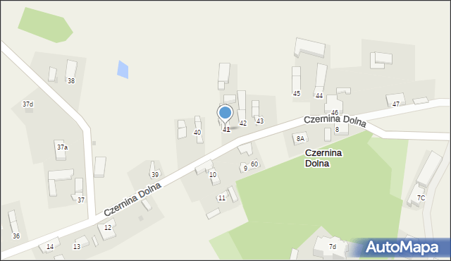 Czernina Dolna, Czernina Dolna, 41, mapa Czernina Dolna