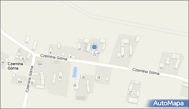 Czernina Górna, Czernina Górna, 11, mapa Czernina Górna