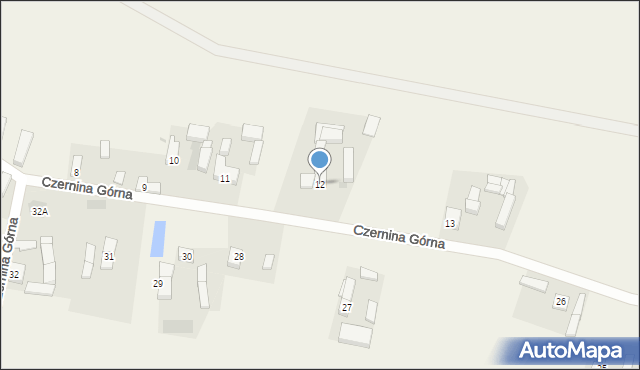 Czernina Górna, Czernina Górna, 12, mapa Czernina Górna