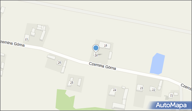 Czernina Górna, Czernina Górna, 14, mapa Czernina Górna