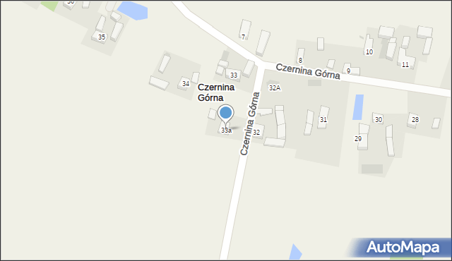 Czernina Górna, Czernina Górna, 33a, mapa Czernina Górna