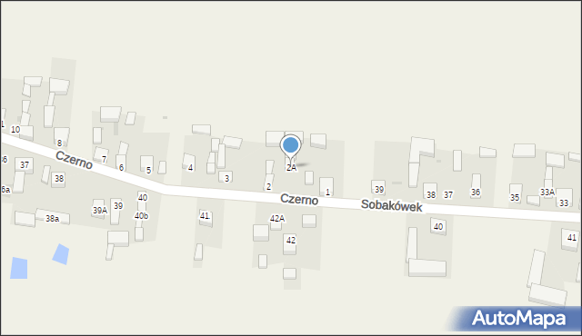 Czerno, Czerno, 2A, mapa Czerno