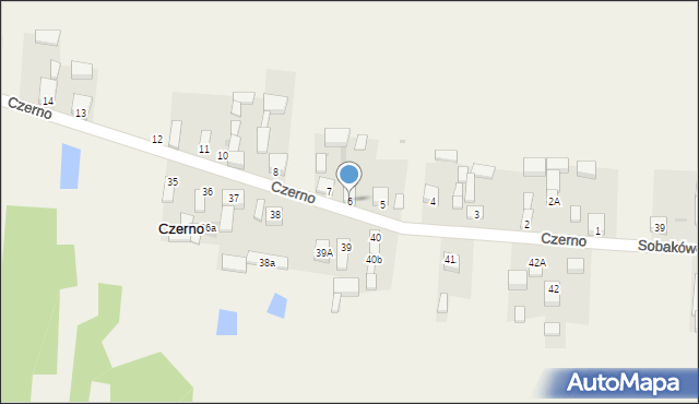 Czerno, Czerno, 6, mapa Czerno