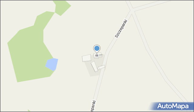 Czerskie Rumunki, Czerskie Rumunki, 55, mapa Czerskie Rumunki