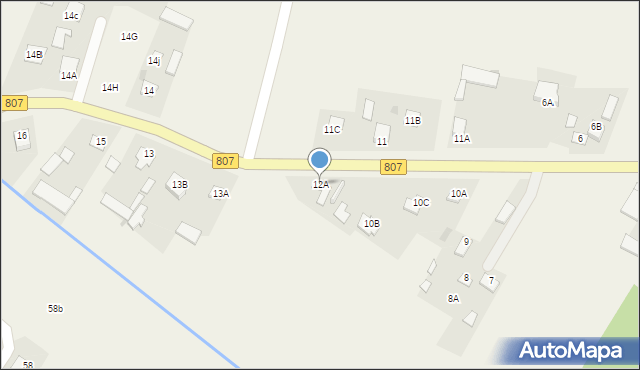 Czerśl, Czerśl, 12A, mapa Czerśl