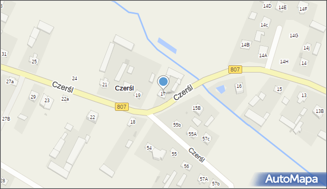 Czerśl, Czerśl, 17, mapa Czerśl