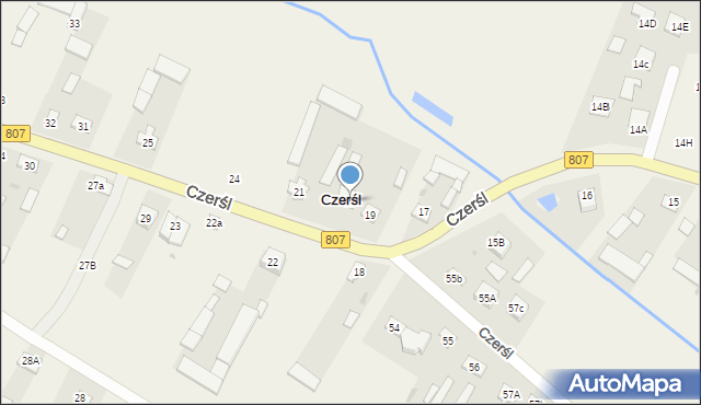 Czerśl, Czerśl, 20, mapa Czerśl