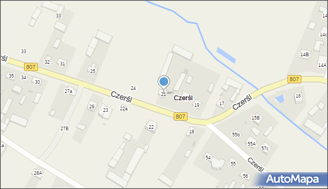 Czerśl, Czerśl, 21, mapa Czerśl