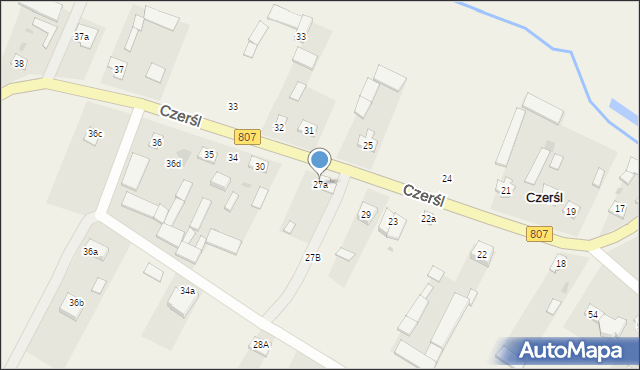 Czerśl, Czerśl, 27a, mapa Czerśl