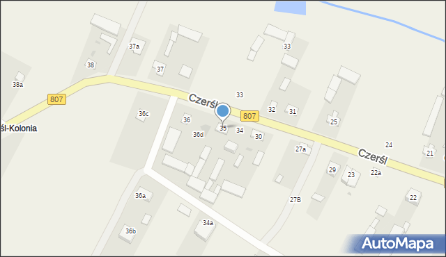 Czerśl, Czerśl, 35, mapa Czerśl