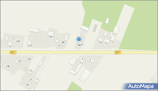 Czerśl, Czerśl, 5A, mapa Czerśl