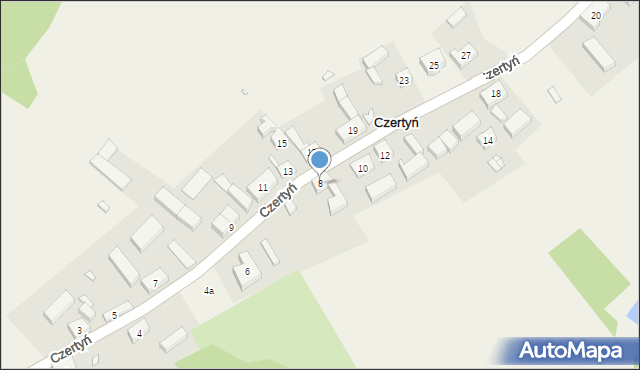 Czertyń, Czertyń, 8, mapa Czertyń