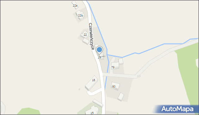 Czerwieńczyce, Czerwieńczyce, 19, mapa Czerwieńczyce