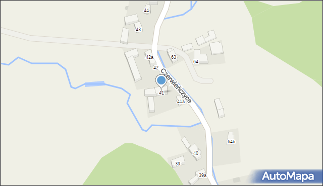 Czerwieńczyce, Czerwieńczyce, 41, mapa Czerwieńczyce