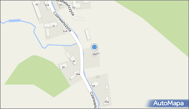 Czerwieńczyce, Czerwieńczyce, 64b, mapa Czerwieńczyce