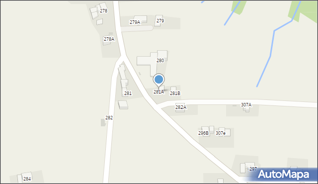 Czerwienne, Czerwienne, 281A, mapa Czerwienne