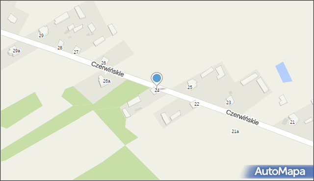 Czerwińskie, Czerwińskie, 24, mapa Czerwińskie